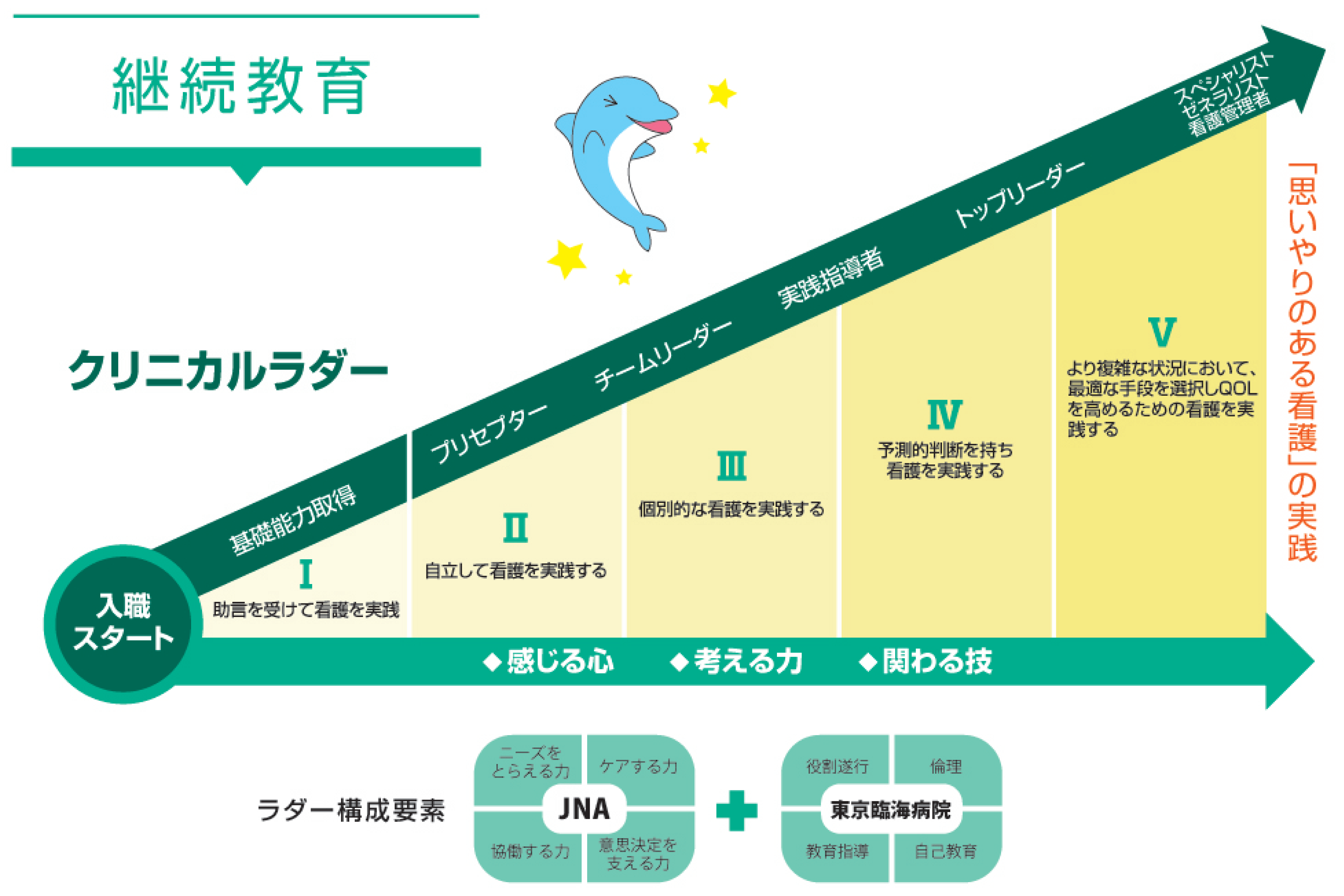 クリニカルラダーの図